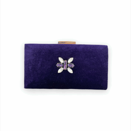 VERDA-MOR KADİFE CLUTCH