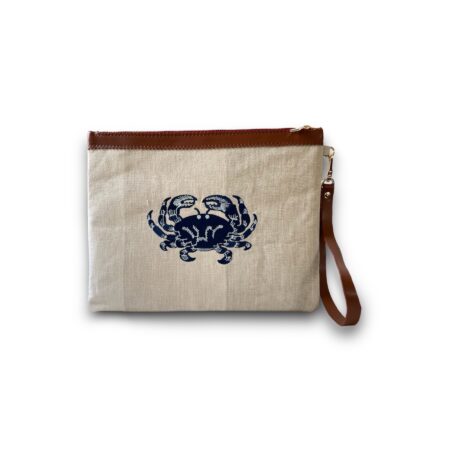 MARINE YENGEÇ DESEN HAM KETEN EL ÇANTASI