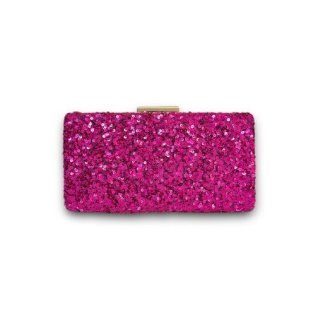 SWEETIE-Pembe payet el ve omuz çantası